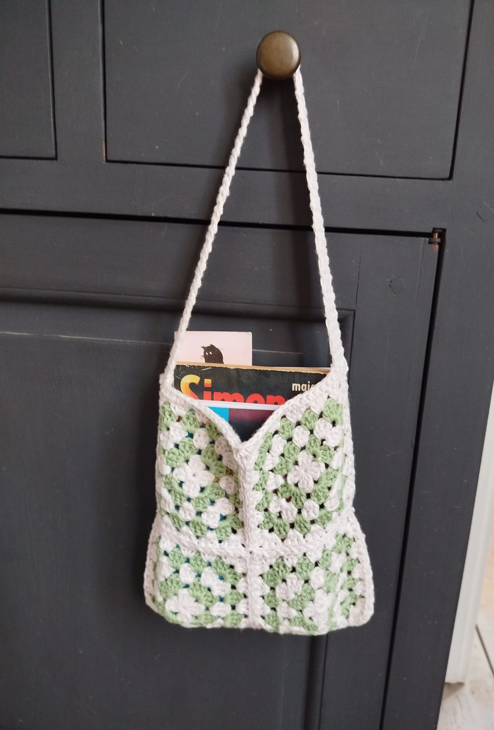 Bolsa quadrada granny square – photo 4